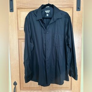 Van Heusen Black Dress Shirt